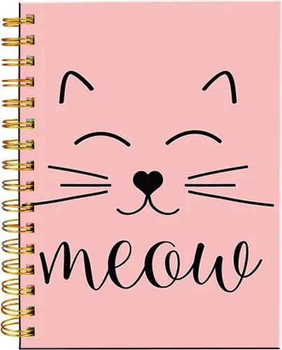 Miniatura 8 de Cuaderno de espiral iampanda, encuadernación fuerte de doble alambre con papel premium para mujeres y niñas, lindo cuaderno/diario de 60 hojas A5