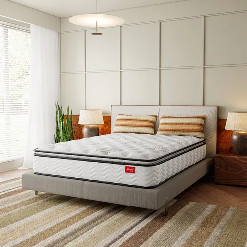 Miniatura 3 de Jacia House Colchón Queen de 11.4 pulgadas con parte superior de almohada, colchón híbrido de resorte de bolsillo, colchón de resorte