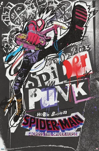 Miniatura 10 de Marvel Spider-Man: Across The Spider-Verse - Póster de pared de una hoja de Spider-Punk, 34 pulgadas de largo x 22.4 pulgadas de ancho, paquete