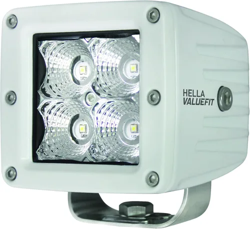 HELLA 357204041 ValueFit - Luz de conducción de cubo blanco (haz de inundación, todoterreno, 4LED)