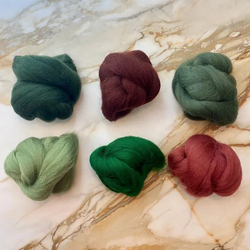 Miniatura 5 de Revolution Fibers Top de lana teñida Colección Shetland de fibras para manualidades Perfecto para hilar, fieltro de aguja, fieltro húmedo