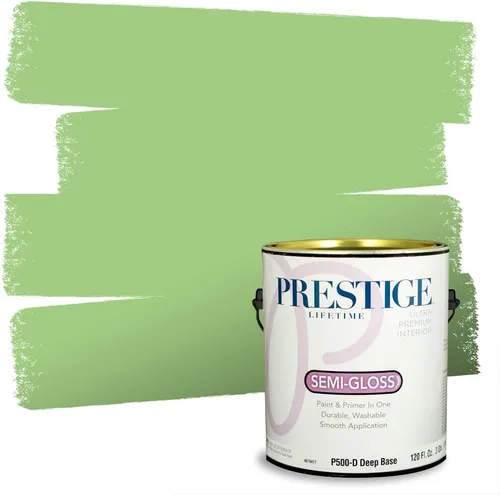 Miniatura 43 de PRESTIGE Pintura exterior e imprimación en uno, aloe, plano, 1 galón