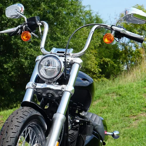 Miniatura 8 de Green-L 1 1/4" Manillar Ape Hanger de 12" de elevación para Harley Sportster XL883 XL1200 Softail FLST FXST, motocicleta personalizada de 1.25