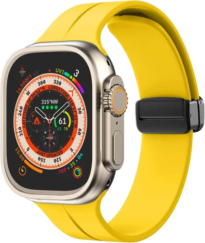 Miniatura 37 de Banda magnética compatible con Apple Watch de 38mm 40mm 41mm 42mm 44mm 45mm 46mm 49mm, mujeres y hombres, correa deportiva de silicona compatible