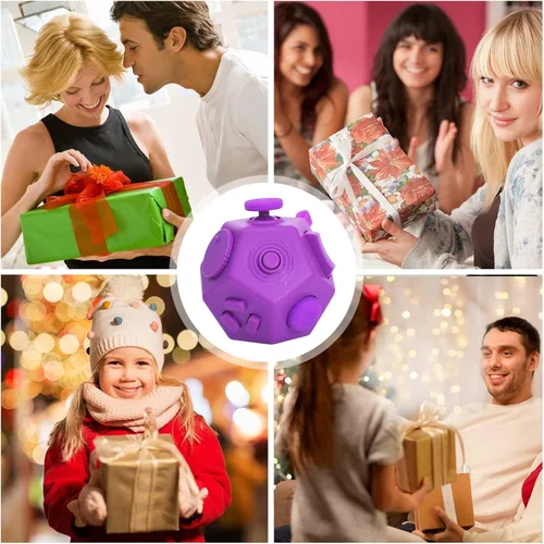 Miniatura 6 de UOOEFUN Pequeños juguetes fidget para niños y adultos con ansiedad, TDAH, autismo y para aliviar el estrés (morado)