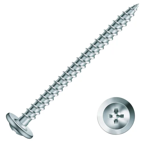 Miniatura 21 de #8 x 5/8 "Tornillo de madera 500 piezas de acero de aleación estándar hilo truss cabeza rápida autorroscante por SG TZH plata - aleación de acero