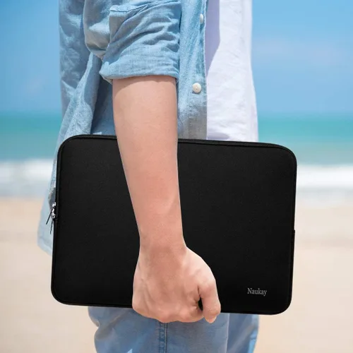 Miniatura 6 de Naukay Funda para Laptop, Funda de Neopreno Resistente de 13-13.3 Pulgadas para Laptop/Computadora Portátil/Funda de Bolsillo para Computadora