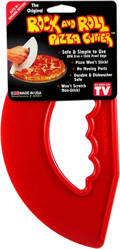 Cortador de pizza Rock'n Roll Rojo