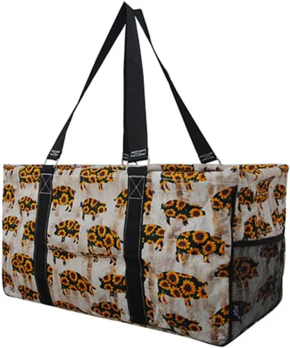 Miniatura 108 de NGIL Bolsa de comestibles reutilizable extra grande plegable de gran tamaño para comestibles, almacenamiento, picnic, playa, Flecha-negro