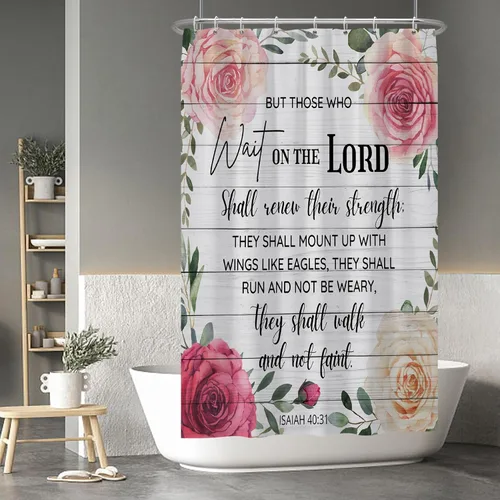 Miniatura 112 de Baocicoo - Cortina de ducha de abeja de miel, diseño de abeja de caricaturas, pista voladora, rústica, floral, para baño, decoración de bañera