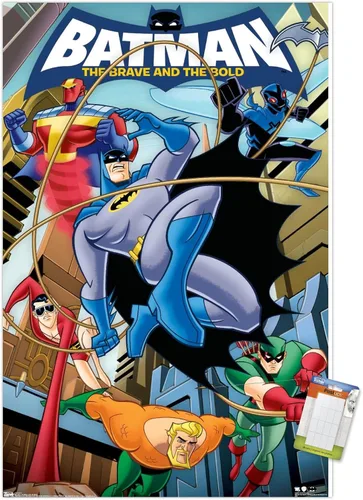 Miniatura 10 de Trends International DC Comics - Póster de pared de Batman - The Brave and The Bold de 22.375 x 34 pulgadas, versión premium sin marco