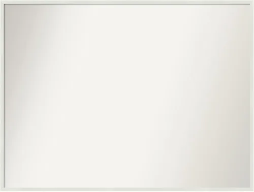 Miniatura 766 de Amanti Art Espejo de baño blanco para sobre el fregadero, 32 x 45 pulgadas, espejo de tocador rectangular blanco esbelto, marco de madera moderno
