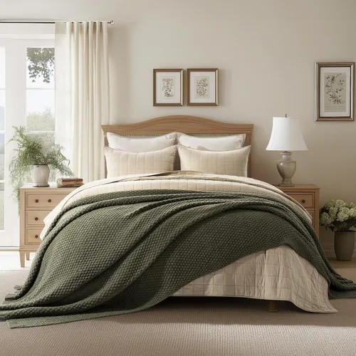 Miniatura 15 de EVERGRACEHOME Manta de punto de chenilla gruesa para sofá, suaves y lujosas mantas de punto con punto musgo para cama, acogedoras mantas decorativas