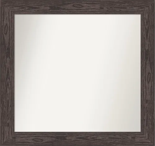 Miniatura 27 de Amanti Art Espejo personalizado, espejo de baño negro puente, espejo de pared o espejo de tocador de baño sobre el fregadero (26 x 26 pulgadas)