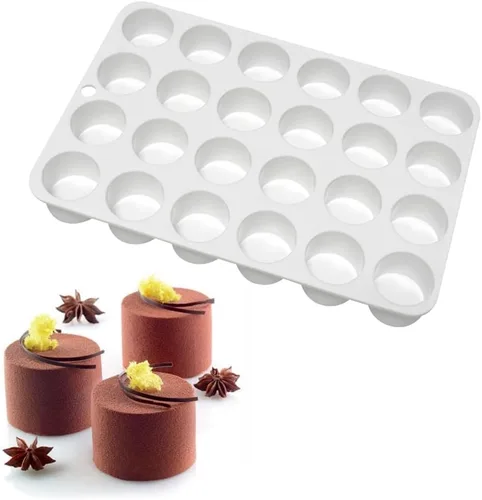 Miniatura 3 de Molde de silicona para tartas de 24 cavidades para hacer galletas, 3D, hecho a mano, reutilización de cocina, herramientas para hornear, mousse