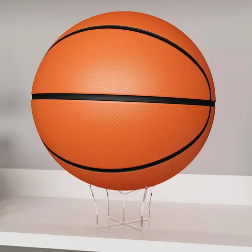 Miniatura 2 de Soporte de pelota acrílico grande HEMYLU 4.7x2.6 Pulgadas, paquete de 2 soportes de exhibición para fútbol, baloncesto, fútbol, claro, soporte