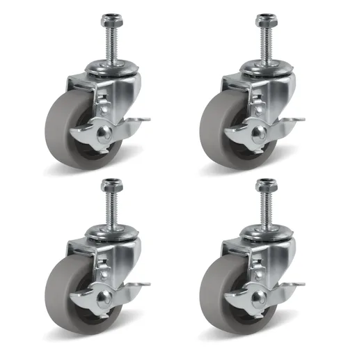 Miniatura 29 de Ruedas de Carretilla Ninoso, Juego de 4 Ruedas Industriales de Alta Resistencia de 4" con Capacidad de Carga de 1200 Libras, Ruedas para Carro