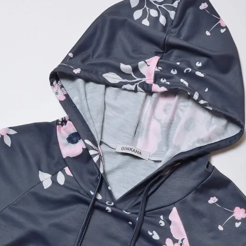 Miniatura 83 de GINKANA Sudadera con capucha para mujer, manga larga, lactancia materna, ropa casual