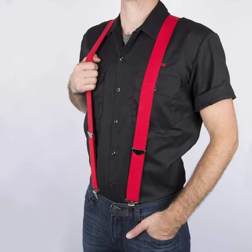 Miniatura 10 de Dickies - Tirante para hombre, 1 1/2 pulgadas, con clip recto, ajustable X