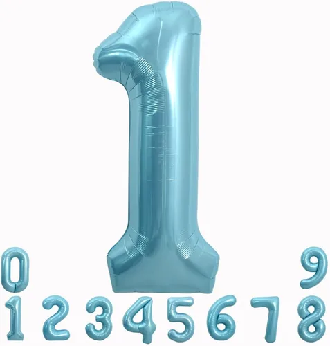 Miniatura 105 de TONIFUL 40 Inch Pastel Blue Number 8 Foil Balloons Large Mylar Foil Digital 8 Balloons for 8th Birthday, Gender Neutral Party, Baby Shower, Oro rosa