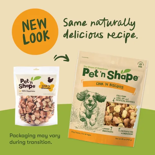 Miniatura 3 de Pet 'n Shape Chik 'n Wrapped Biscuits – Golosinas naturales envueltas en pollo para perros, 35 onzas