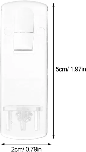 Miniatura 4 de Housoutil Clips de soporte para estantes, 25 clavijas de plástico para estantería, armario, armario, armario, plástico transparente, diseño