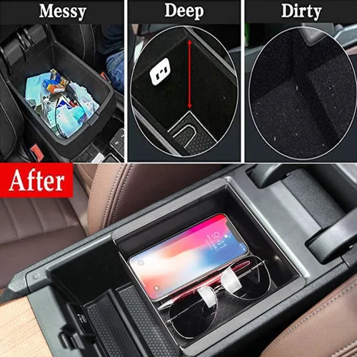 Miniatura 5 de TTCR-II Compatible con el organizador de consola central BMW Serie 3 G20 2019-2024 2025 2026, para bandeja organizadora de consola serie 4 G22