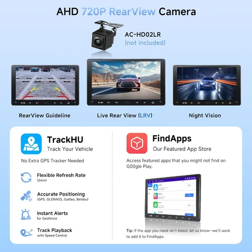 Miniatura 5 de A5L Estéreo Android de doble DIN de 9 pulgadas con escáner OBD2, CarPlay inalámbrico y Android Auto, Wi-Fi/Bluetooth/USB, seguimiento GPS, 24B EQ