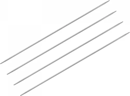 Miniatura 12 de uxcell Juego de 2 pares de agujas de tejer, 0.063 pulgadas de diámetro, 9.84 pulgadas de largo, acero inoxidable, agujas de suéter de doble punta