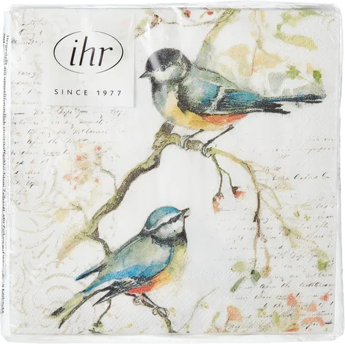 Miniatura 3 de Boston International C811100 IHR - Servilletas de papel para bebidas de cóctel, 5 x 5 pulgadas, Happy Little Titmice