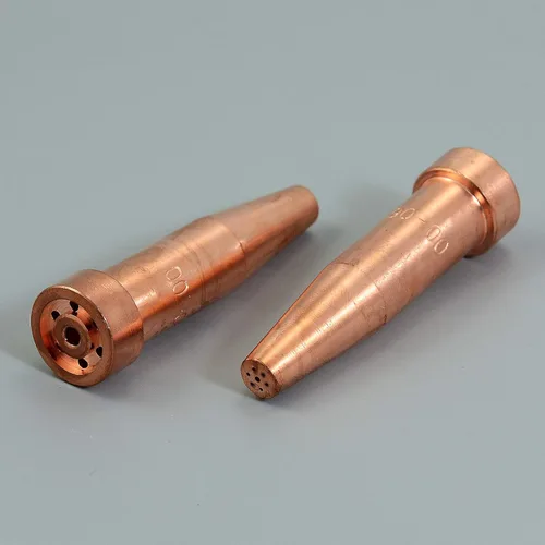 Miniatura 3 de Puntas de corte de acetileno 6290 tamaño 00 y 6290-00 para soplete de cortador de oxígeno oxicombustible hecho de cobre, paquete de 2