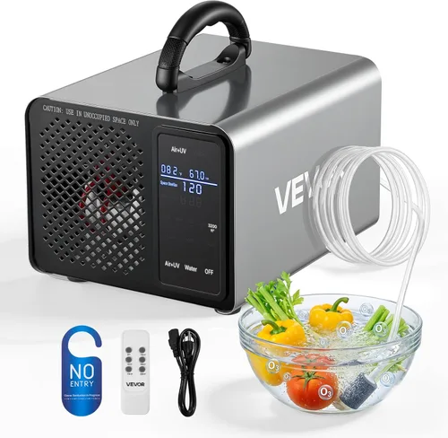 Miniatura 13 de VEVOR - Generador de ozono, máquina de ozono de 24000 mg/h, generador de ozono comercial/industrial de alta capacidad con configuración de tiempo
