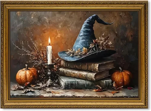 Miniatura 19 de Fantasy Artists Van Gogh - Lienzo decorativo para pared, diseño de gato negro con diseño de almendra y diseño de gato negro, pósteres de pintura al