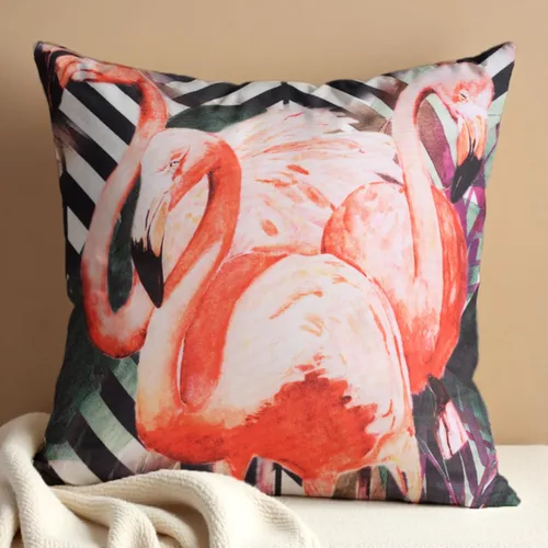 Miniatura 24 de Decozen Fundas de almohada decorativas con estampado de pájaros con diseño floral para decoración del hogar, sala de estar y dormitorio, funda