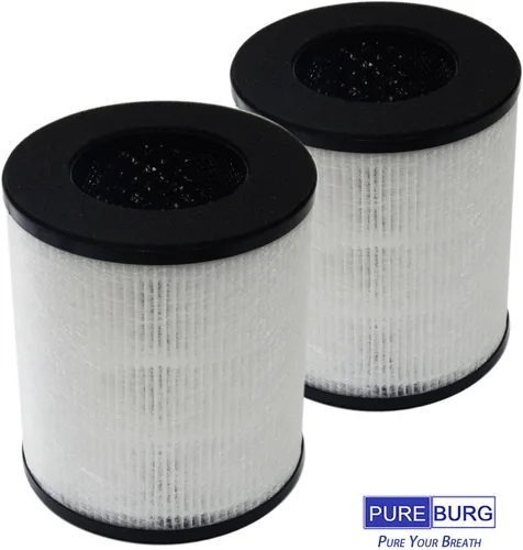 Miniatura 5 de PUREBURG Filtro de repuesto compatible con Tredy TD-1300, Tenergy Renair, Cool-Living CL-6070A, purificador de aire BEABA HEPA, carbón activado HEPA