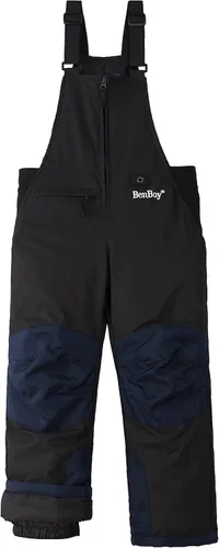 Lelaki Baberos de esquí de nieve para niños pequeños, con aislamiento Waterporoof Ripstop para invierno, pantalones de snowboard para niños y niñas