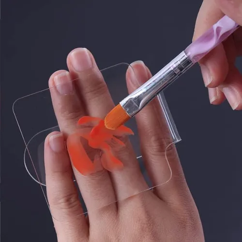 Miniatura 4 de Paleta de mezcla de maquillaje de mano, paleta de mano de maquillaje, paleta de manicura de uñas acrílicas, paleta de sombra de ojos, paleta