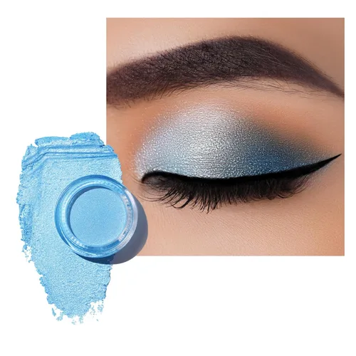 Miniatura 21 de Oulac Sombra de ojos en crema con brillo también para iluminador Sombra de ojos mezclable Resistente al agua y de larga duración con fórmula Pureza
