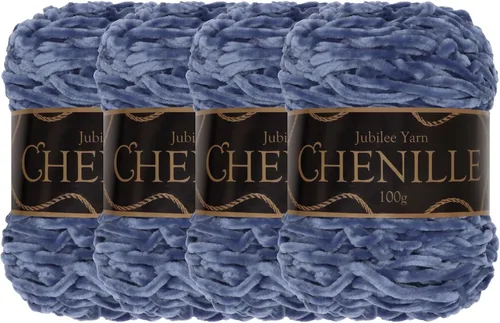 Miniatura 46 de JubileeYarn - Hilo de chenilla (3.53 oz/poliéster peinado, circonita), 1 pastel