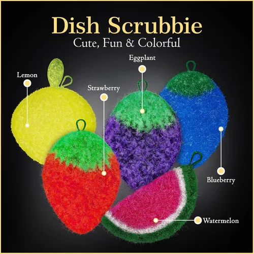 Miniatura 2 de Dish Scrubbie Limpiador de platos antiarañazos, de larga duración y sin olor, seguro en antiadherente, hierro fundido, vidrio y otras superficies