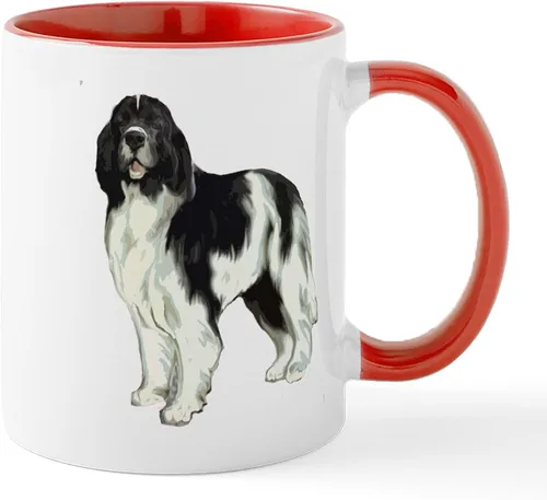 Miniatura 13 de CafePress Newfoundland Dog Drool Zone Taza de café de cerámica de 11 oz (11.0 fl oz)