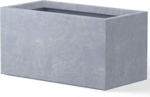 Miniatura 15 de Kante Macetero rectangular de hormigón de 23.2 pulgadas de largo, macetas grandes para interiores y exteriores con orificio de drenaje y tapón
