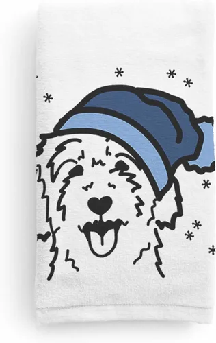 Miniatura 11 de Inkopious Gorro de invierno Airedale Terrier Toalla de mano decorativa - Decoración navideña para el hogar