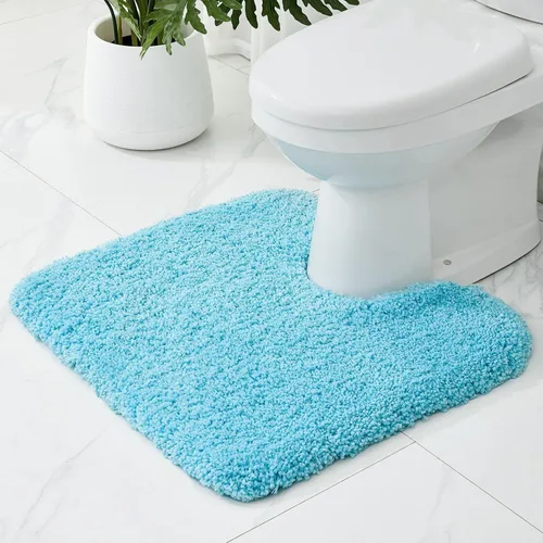 Miniatura 30 de Alfombras de baño antideslizantes, lavables, ultra gruesas, suaves, de microfibra absorbente, de látex de espuma de alta densidad, con respaldo Beige