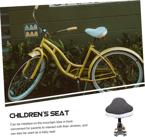 Miniatura 9 de Accesorio de asiento de bicicleta de montaña, versátil asiento de bicicleta para niños y niñas, características de seguridad de comodidad