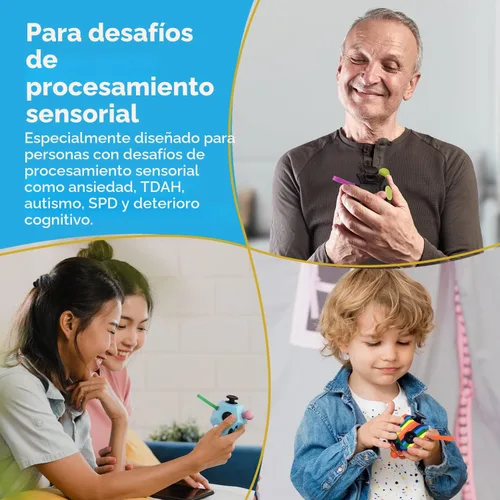 Miniatura 4 de PILPOC - Cubo para la ansiedad theFube, Dodecágono con 12 lados – Cubo para la ansiedad de alta calidad con funda de transporte exclusiva, duradero