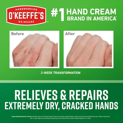 Miniatura 2 de O'Keeffe's Working Hands Crema de manos para una sequedad extrema, tubo de 3 onzas (paquete de 5), reparación del cuidado de la piel para manos