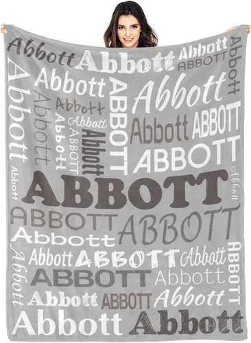 Miniatura 20 de Ships Next Day Custom Blanket with Name Personalized Throw Blanket for Baby Kid Customized Gifts for Dad, Mom, Grandpa, Grandma, Son, Daughter Algae