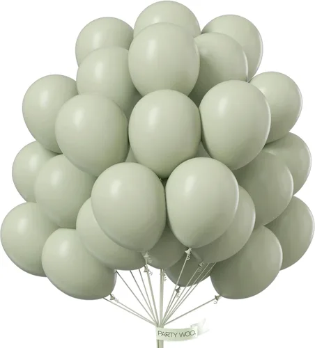 Miniatura 192 de PartyWoo Globos de color azul pizarra, 100 unidades, diferentes tamaños, paquete de 18, 12, 10, 5 pulgadas, azul marino, azul polvoriento, bohemio