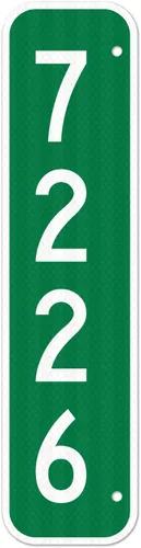 Miniatura 9 de Letrero de dirección 911, buzón de correo de emergencia personalizado, aluminio resistente .080 libre de óxido, de doble cara, ideal para entrada